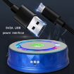 LED Electric Rotating Turntable Display Stand (Blue) - 5