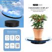 22cm Mirror Rotating Display Stand with Remote Control (Black) - 2