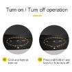2 In 1 Charging Turntable Jewelry Display Stand, Black Remote Control - 7