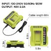 RYOBI PO401/PO403/PO400 Battery Charger, US Plug - 36-40V Tool Cutting Machine - 3