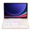 Samsung Galaxy Tab S9 FE Bluetooth Keyboard Leather Tablet Case (Pink) - 3
