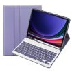 Samsung Galaxy Tab S9 FE A710B Purple TPU Bluetooth Keyboard Leather Case - 1