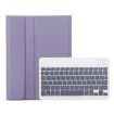 Samsung Galaxy Tab S9 FE A710B Purple TPU Bluetooth Keyboard Leather Case - 2