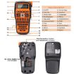 Phomemo E1000 Label Maker Thermal Printer US Plug Gray - 5