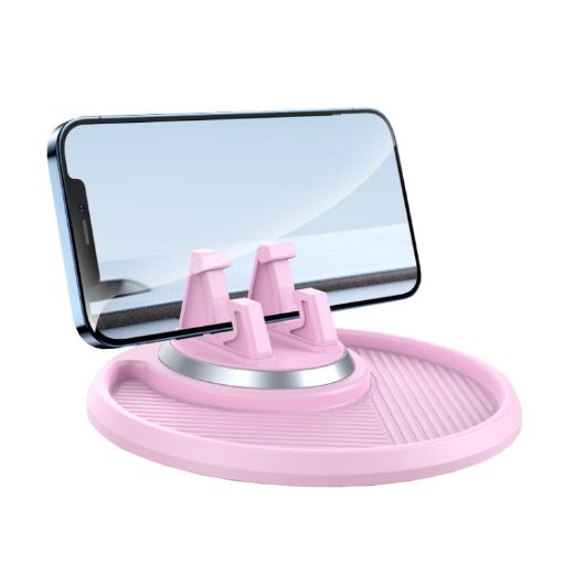 Car Dashboard Navigation Phone Holder Pink - 1