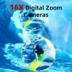 WDC901 Waterproof 48MP HD Dual Screen Camera (Yellow) - 8