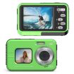 Waterproof 48MP HD Dual Screen Outdoor Sports Camera - Green - 1