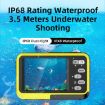 WDC901 Waterproof 48MP HD Dual Screen Camera EU Plug Yellow - 7