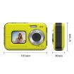 WDC901 Waterproof 48MP HD Dual Screen Camera UK Plug (Blue) - 2