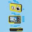 WDC901 Waterproof 48MP HD Dual Screen Camera UK Plug (Yellow) - 3