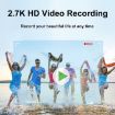 Waterproof 48MP HD Dual Screen Camera UK Plug - Black - 6
