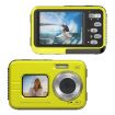 Waterproof 48MP HD Dual Screen Outdoor Sports Camera - Yellow - 1
