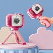 Kids Digital Camera 2.4" IPS Screen 48MP Dual Lens Mini Video Camera Pink Bunny - 3