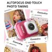 2.4 Inch IPS Screen Kids Digital Camera 48MP Dual Lens Mini Video Camera Pink Bunny - 7