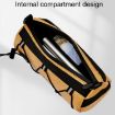 ESLNF Outdoor Large Capacity Bicycle Bag - Brown - 4