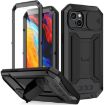 R-JUST Shockproof Waterproof Case for iPhone 14 - Black - 1