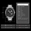 SKMEI 1389 Men's Business Digital Watch - Waterproof - Stainless Steel Band - 5
