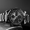 SKMEI 1389 Men's Business Digital Watch - Waterproof - Stainless Steel Band - 9