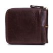 BULL CAPTAIN 042 RFID Anti-theft Cowhide Business Card Holder Zipper Wallet - 2