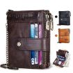 HUMERPAUL BP896 RFID Anti-Theft Leather Wallet Brown - 2