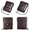 HUMERPAUL BP896 RFID Anti-Theft Leather Wallet Brown - 5