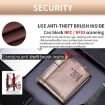 BULL CAPTAIN Anti-theft Leather Wallet - Black - 5