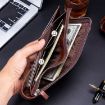 BULL CAPTAIN Anti-theft Leather Wallet - Black - 7