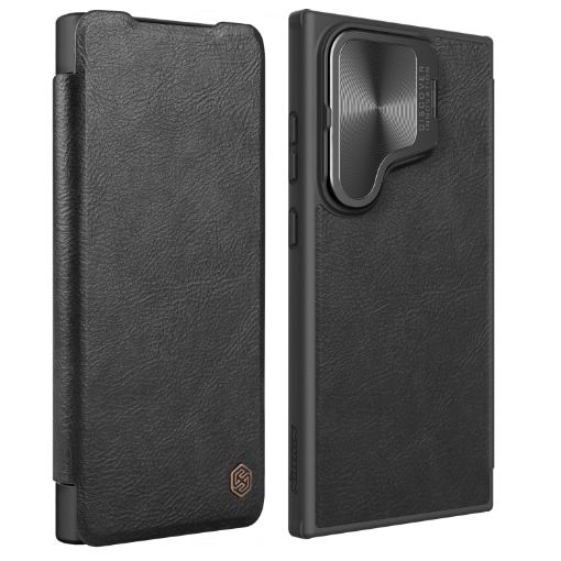 Samsung Galaxy S24 Ultra 5G NILLKIN Qin Prop Series Flip Camera Cover Leather Case - 1