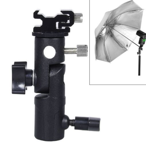 E Type Flash Light Stand Umbrella Bracket - Max Load 3kg - 1
