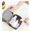 Cute Heart Mini Medicine Bag First Aid Emergency Kit Organizer (Pink) - 7