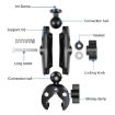PULUZ Motorcycle Crab Clamp Handlebar Mount for GoPro - Black - 3