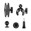 PULUZ Motorcycle Crab Clamp Handlebar Mount for GoPro - Black - 8
