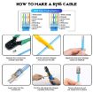 100pcs Cat6e Shielded Pass Through RJ45 Connector Plug - 8