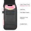 HAWEEL 4.7" Nylon Phone Belt Clip Carrying Pouch - Black - 3