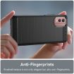 Nokia C32 Carbon Fiber TPU Phone Case - Black - 5