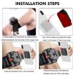 Black Outdoor Sports Wrist Band Phone Holder - Running Fitness Strap - 8