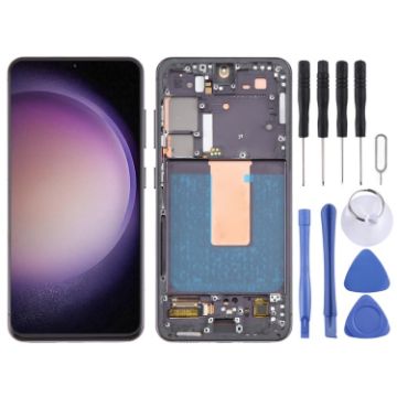 Samsung Galaxy S23 SM-S911B OLED LCD Screen Digitizer Assembly (Black) - 1