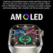TK16 Smart Watch with 2.04" LCD Screen & Silicone Strap - Grey - 4