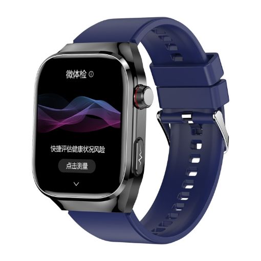 TK16 Smart Watch with 2.04" LCD Screen and Silicone Strap (Blue) - 1