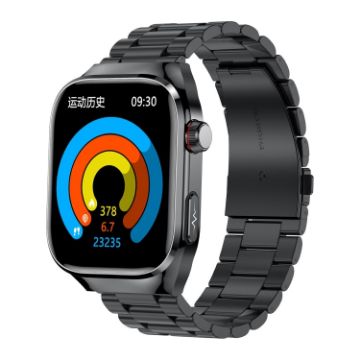 TK16 Smart Watch with 2.04" LCD Screen and Health Monitoring (Black) - 1
