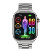 TK16 Smart Watch 2.04" LCD Steel Strap Health Monitoring (Silver) - 2