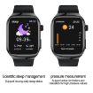 TK16 Smart Watch 2.04" LCD Steel Strap Health Monitoring (Silver) - 9