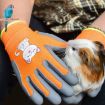 TPE Children Cartoon Gloves Hamster Parrot - Size M Yellow - 2