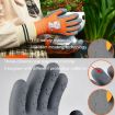 TPE Children Cartoon Gloves Hamster Parrot Size M Orange - 4