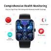 IP67 Waterproof Health Monitoring Smart Watch - Black - 4