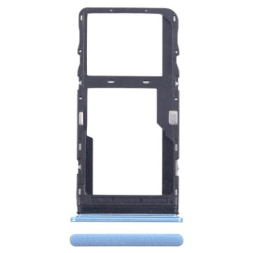 TCL 20L/20 Lite SIM Card Tray + Micro SD Tray (Blue) - 1