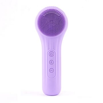 Sonic Waterproof Facial Cleansing Brush - Purple - 1