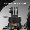 PULUZ Magnetic Quick Release Helmet Chin Strap Mount - Black - 7