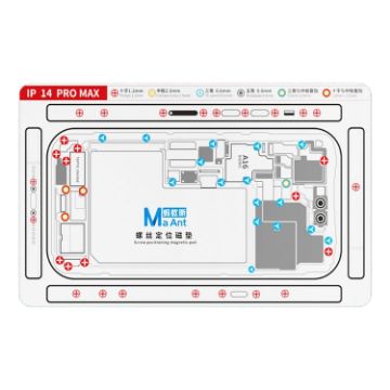 iPhone 14 Pro Max MaAnt Double-sided Screw Positioning Magnetic Pad - 1