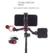 Dual Cold Shoe Mount Adapter Magic Arm Extension Bar Bracket Stand - 6